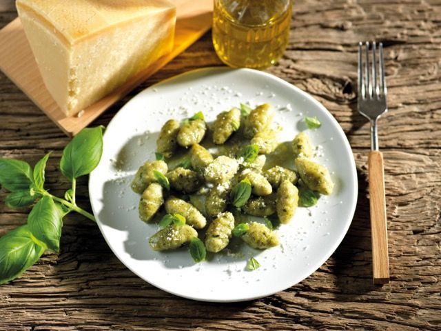 Gnocchis verts au grana padano